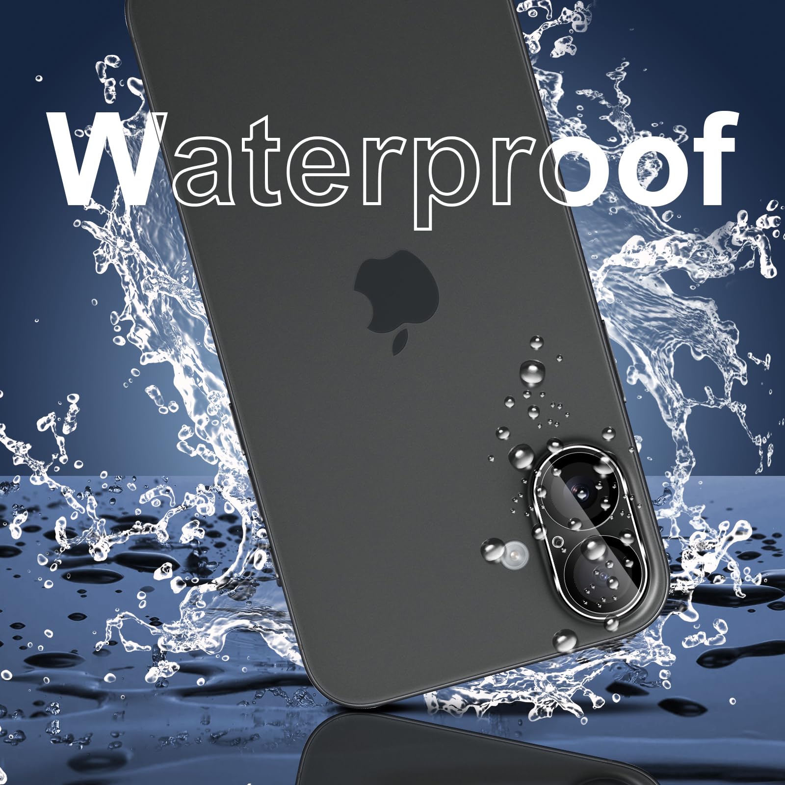 QULLOO Folia aparatu do iPhone 16/iPhone 16 Plus, twardość 9H szkło hartowane soczewka ochronna, przezroczysta ochrona przed zarysowaniami HD - 3 sztuki