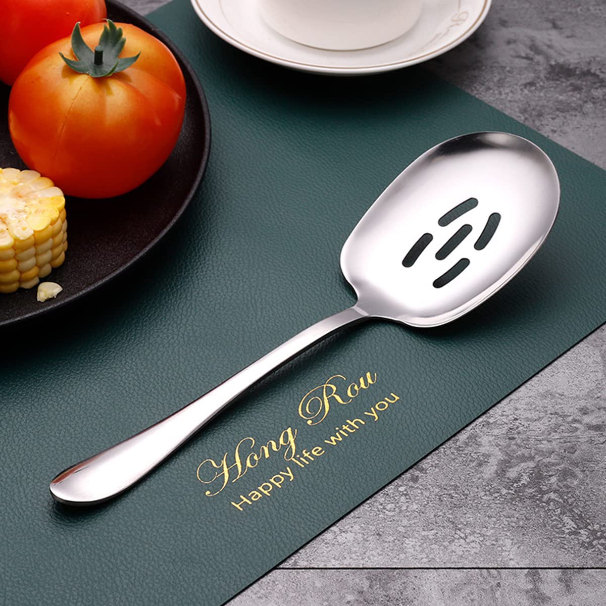 Set Di 3 Cucchiai Da Portata In Acciaio Inox - Per Buffet E Feste - Foto 8