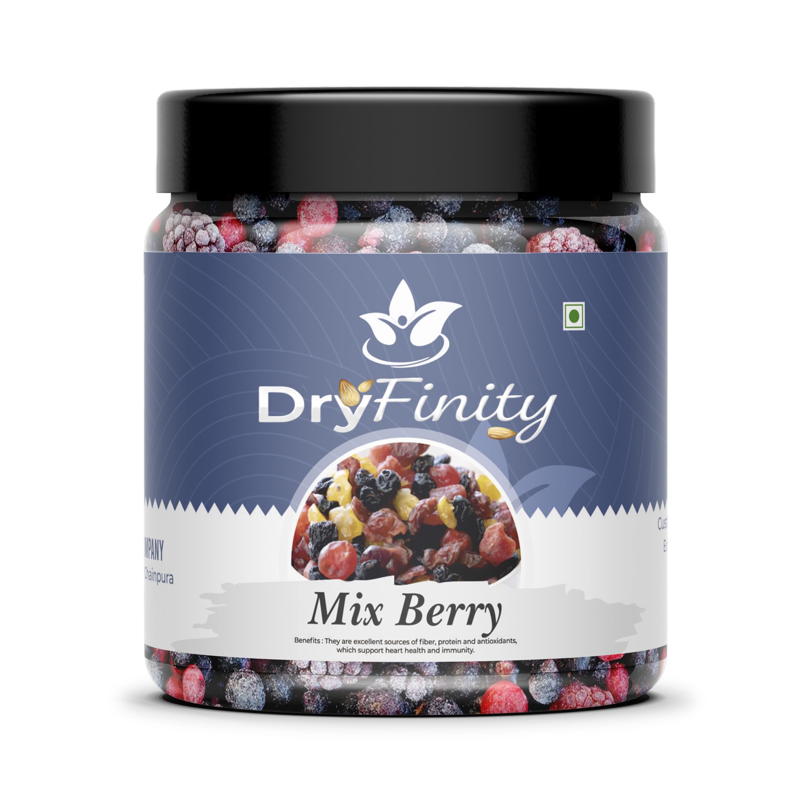 DryFinity® Mix Berry, 100% Natural, Blueberry, Cranberry, Black Currant and Cherry, Rich in Fiber and Antioxidants (1 KG)-image-32