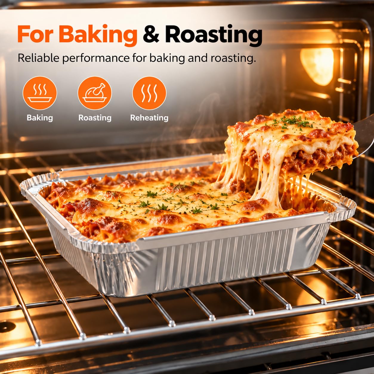Aluminum Pans with Lids - 50 Pack -4