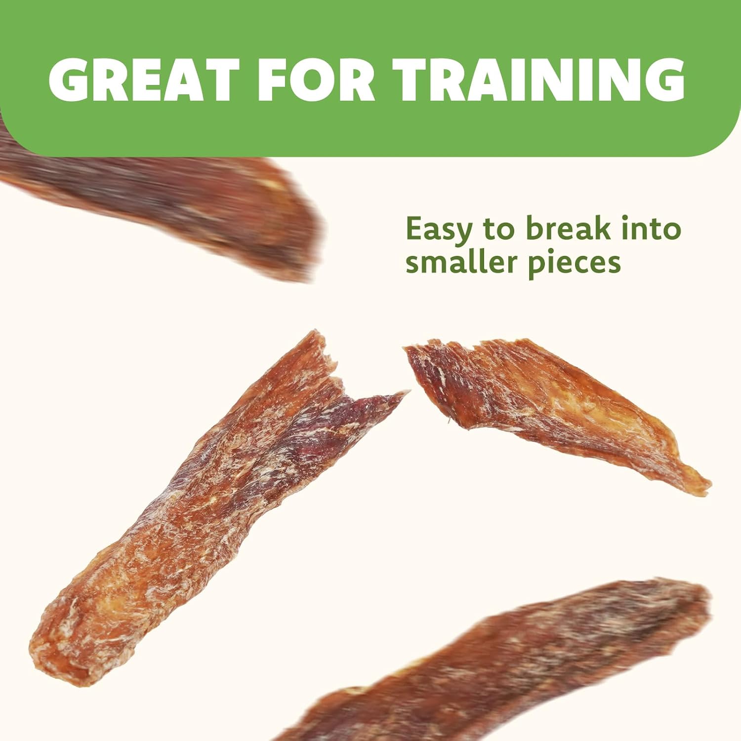 MON2SUN Dog Treats Duck Jerky, Single-Ingredient, Rawhide-Free, High Protein, Low Fat, Training Treats for Small to Large Dogs, 21.2 oz