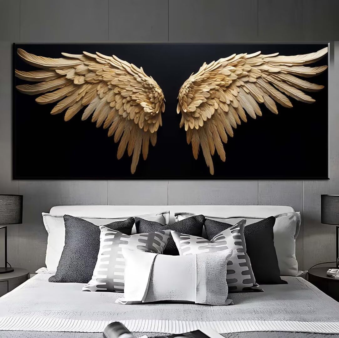 Diamond Art Wings Angel Diamond Painting Kits for Adults Beginner,5D Diamond Art Kits for Adults Full Square Drill Arts,Paint by Numbers Embroidery Kits Gem Art for Home Wall Decoration 16x48in q492