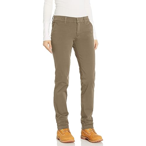 Dickies Women's Perfect Shape Straight Twill Pant