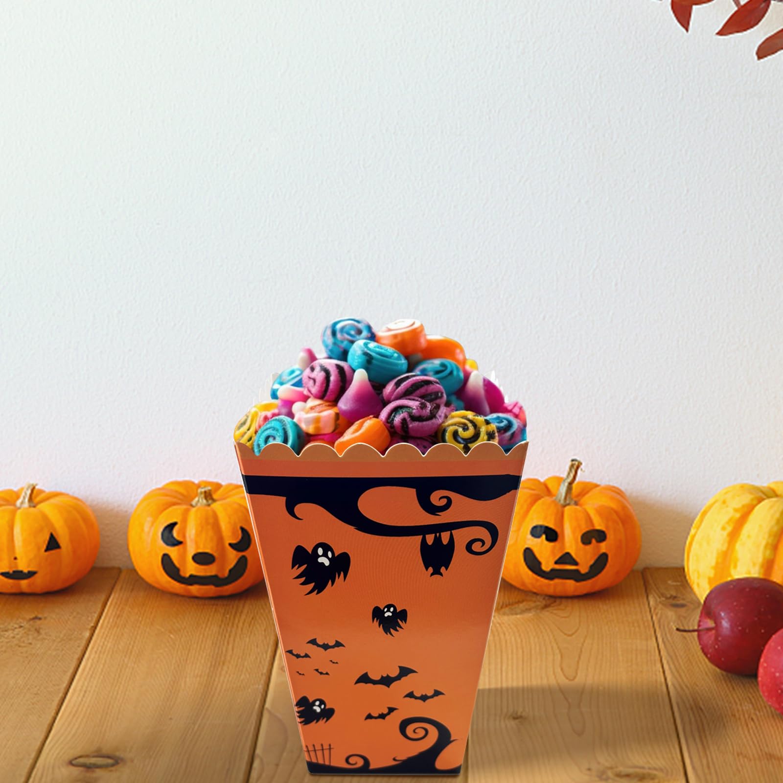 Halloween-Popcorn-Boxen – 20 Stück, Mit Gruselmotiven, Für Partysnacks & Deko