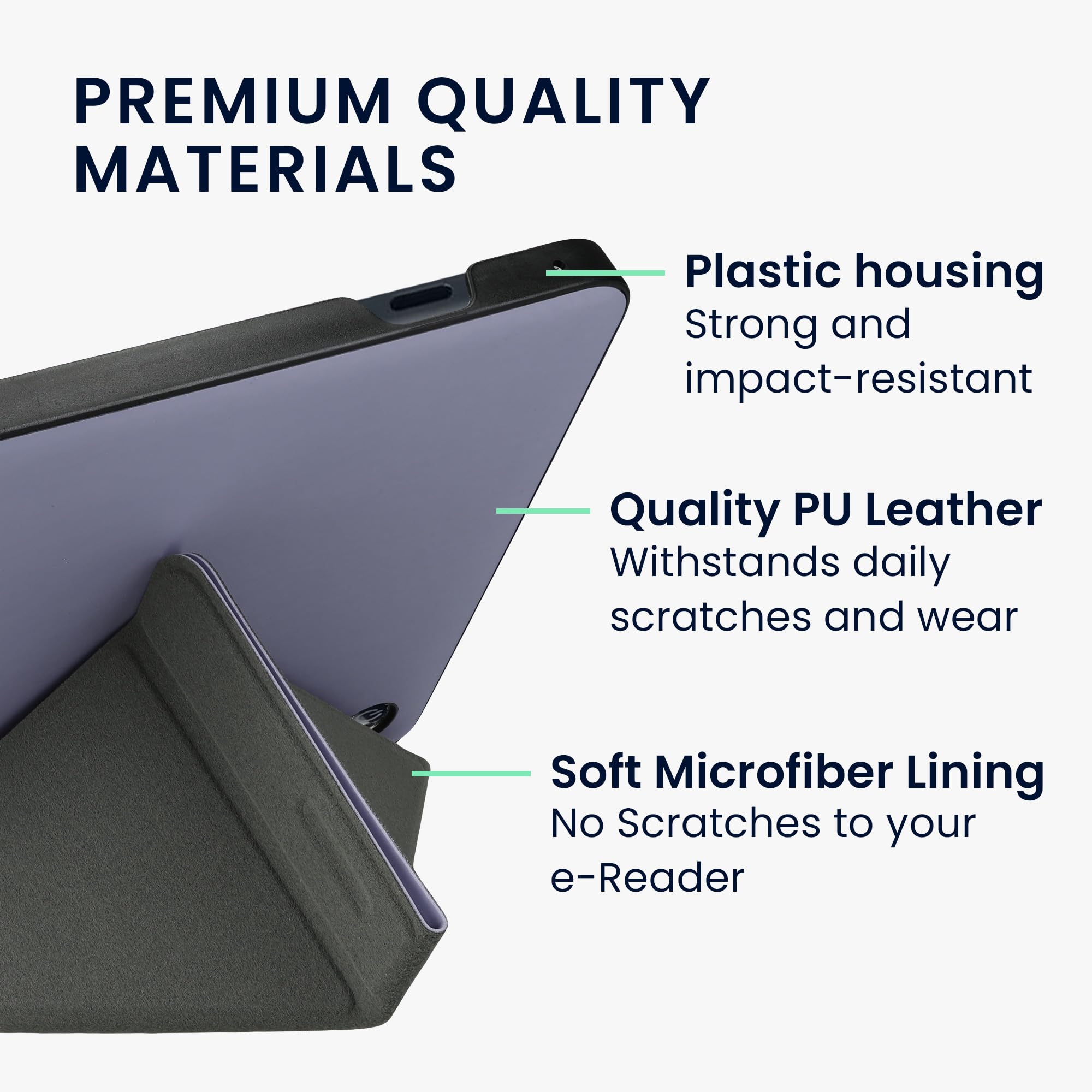 Amazon.com: kwmobile Origami Case Compatible with Kobo Sage Case