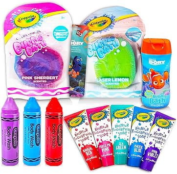 Crayola Super Set De Bain 5 Crayola Peinture De Bain Savon De Bain Tubes 6 Stylos 3 Tubes De Bain Moussant 14 Pc Set Amazon Ca Bebe Et Puericulture