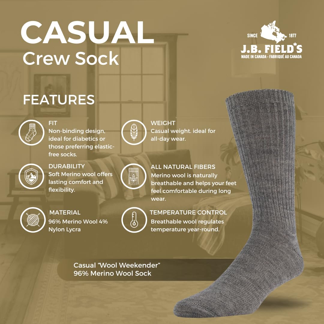 Socken aus 96 % Merinowolle, unbindend, 3 Paar