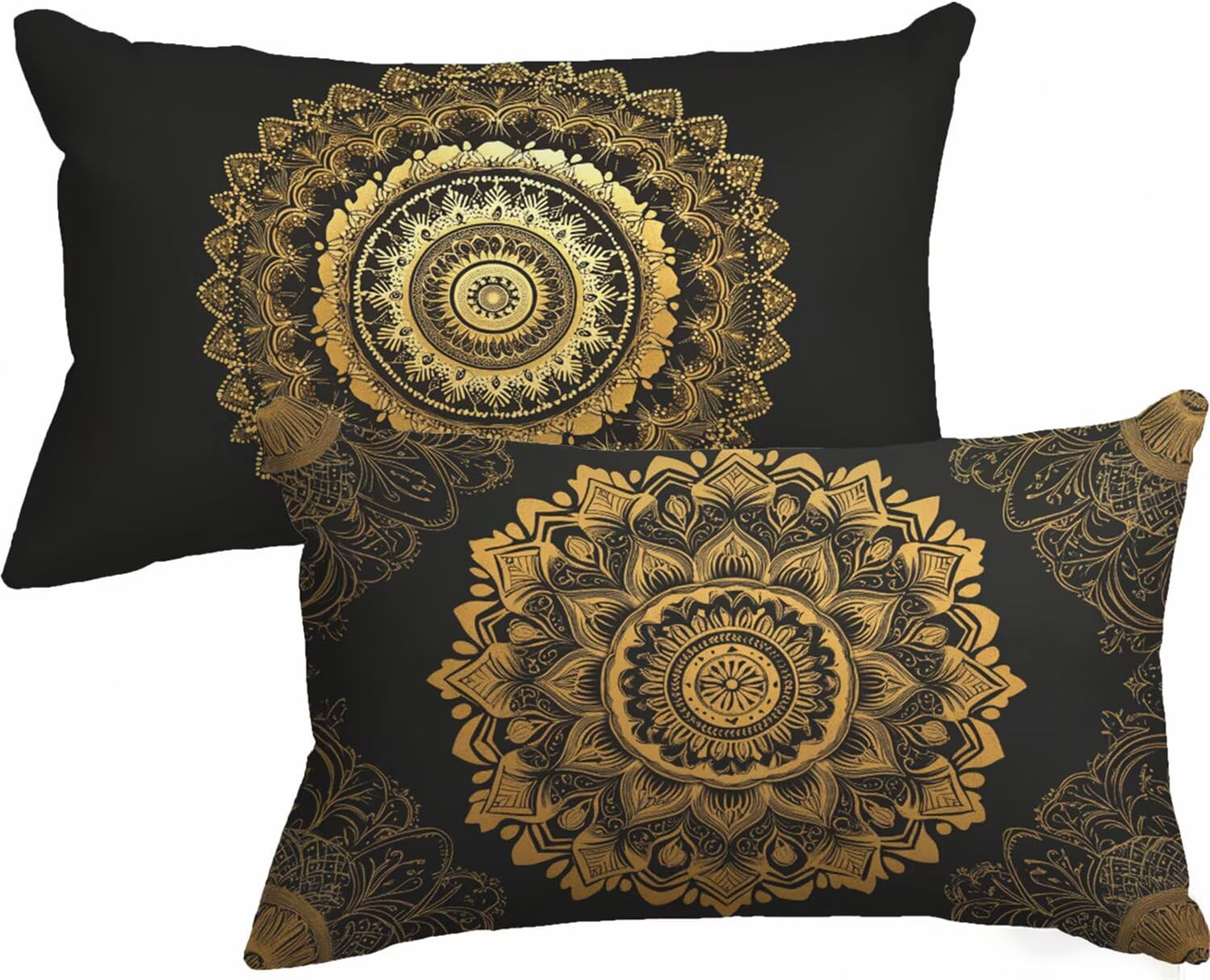 Taie oreiller 50x80 mandala bohème pour sublimer le mobilier de votre patio ou salon de jardin