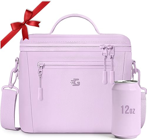 Miniatura 20 de Bolsa de almuerzo aislada para mujer y niñas - Impermeable, a prueba de fugas, ligera, reutilizable, enfriadora para la escuela, el trabajo, el