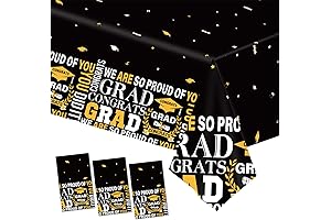 3 Pcs Stylish Graduation Tablecloths: The Epitome of Classy Grad Décor