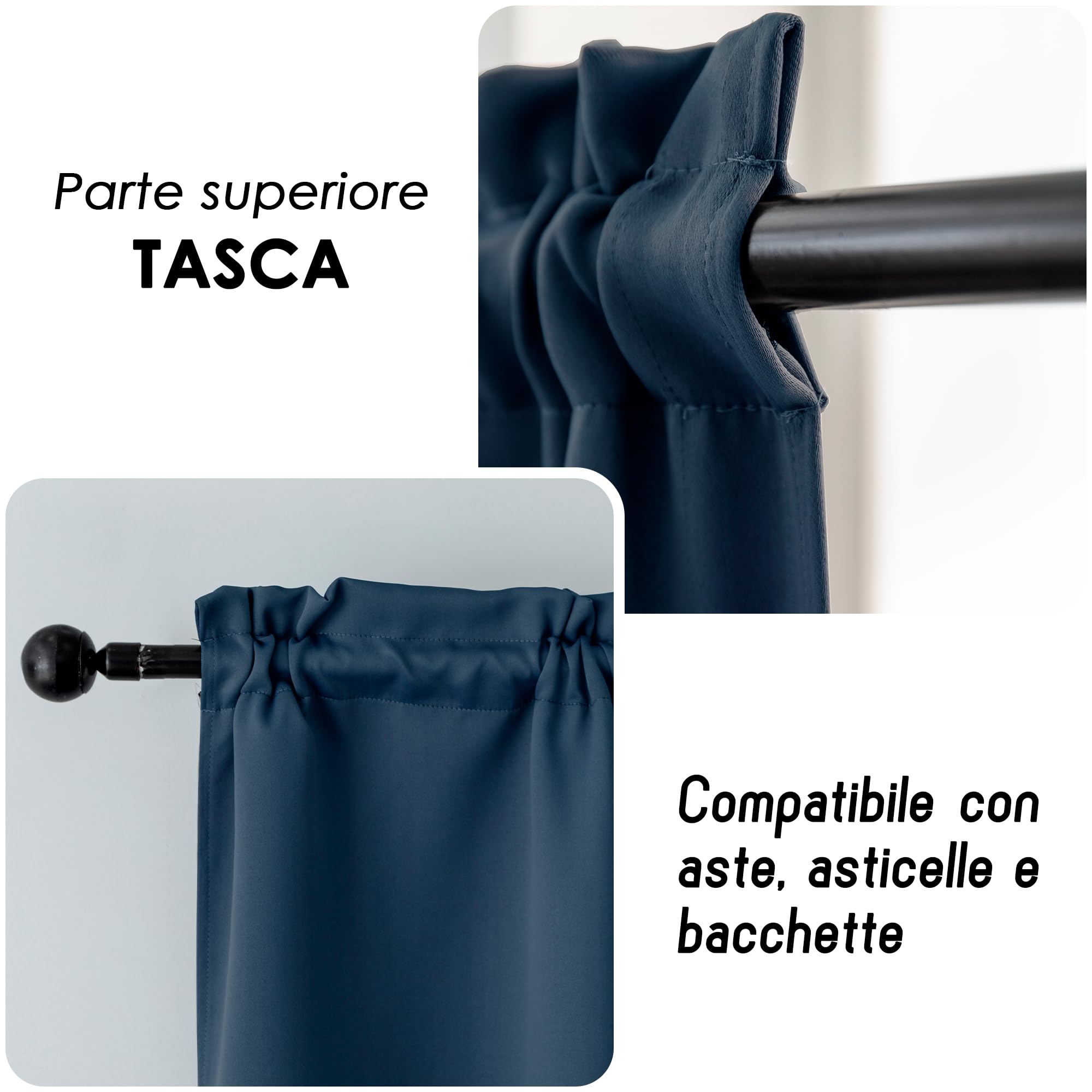 Tende Oscuranti Fiore Pianta Blu Stampa Digitale 3D Con Occhielli Tende Per Camera Da Letto E Soggiorno Tende Termiche Isolanti Per Interni Ufficio Albergo Ristorante 280 X 250 Cm -0O5C-J4F