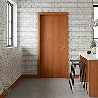 Porta Lisa Colmeia - Mogno Ubatuba - 35x620x2100 mm