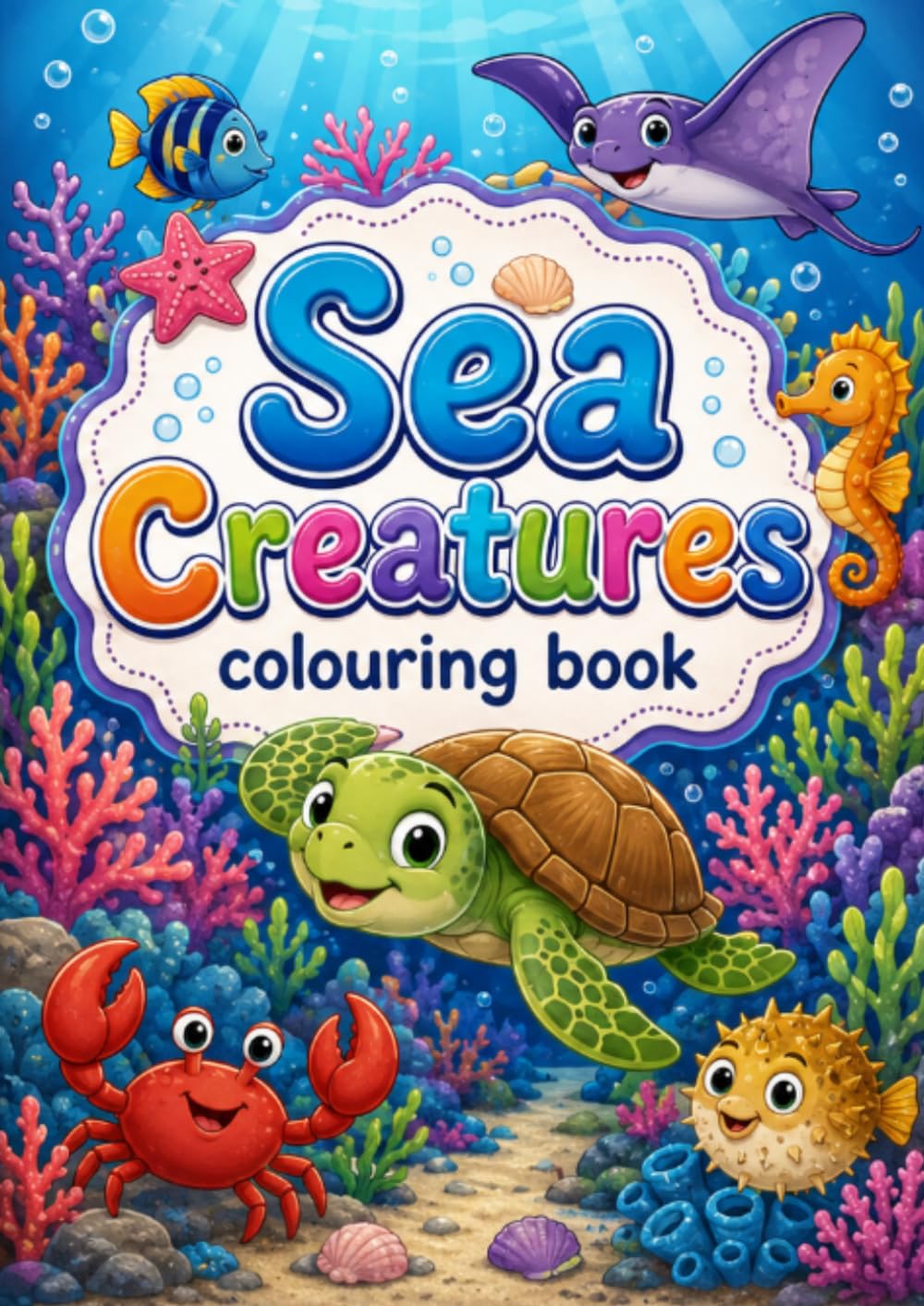 Sea Creatures Colouring Book