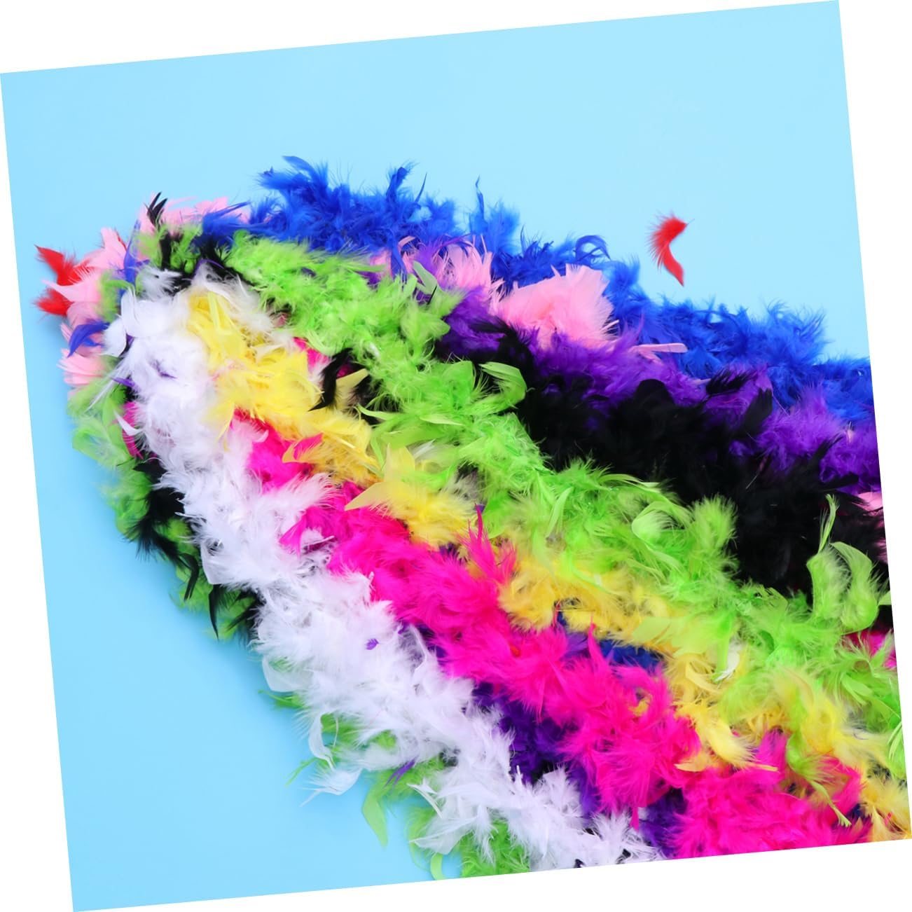 40g Bulk Boas Set Handmade Fringe Trim Pink Dark Perfect for Party Decorations