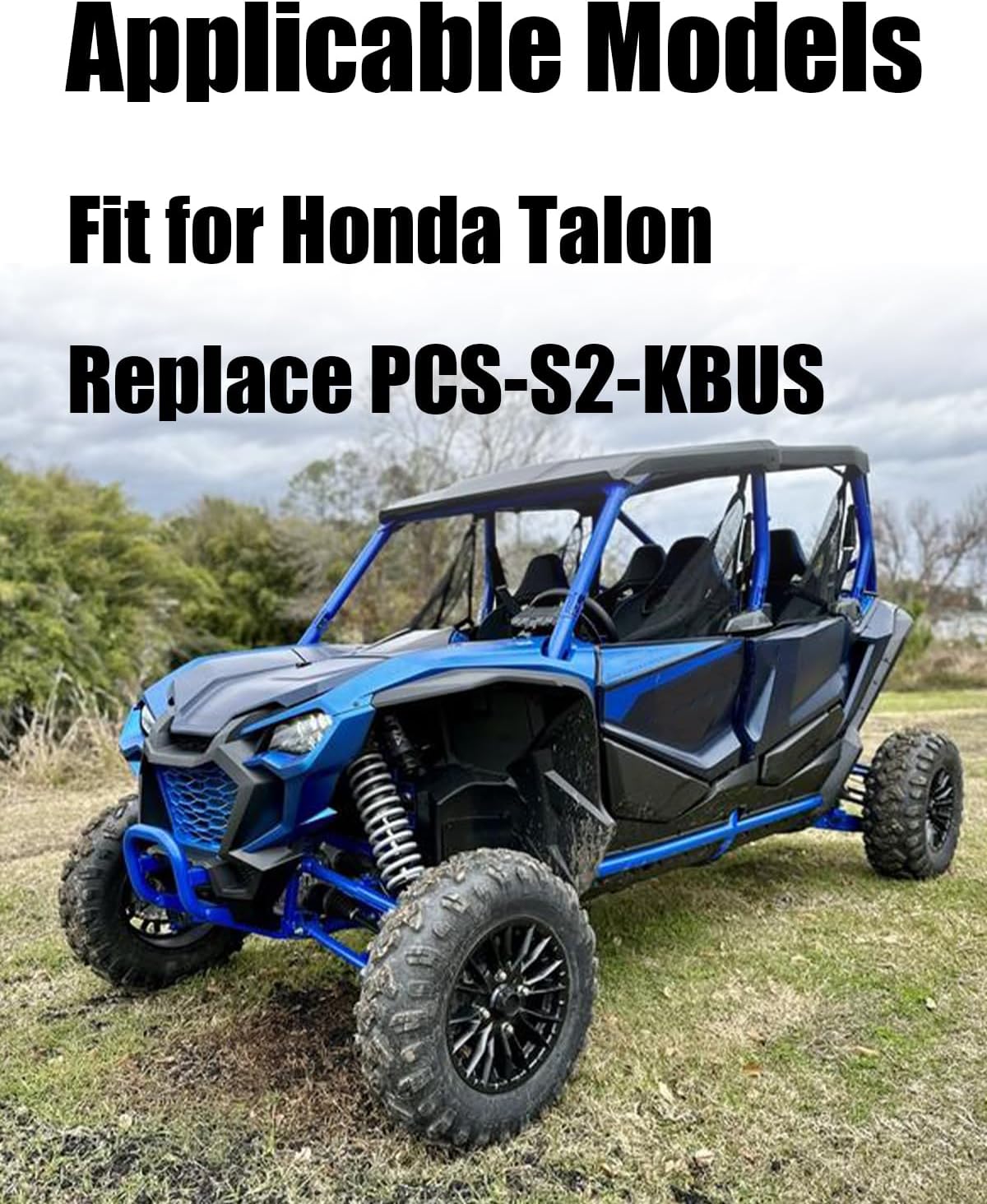 4 Stud Keyed Power Busbar Bus Bar Fit for Honda Talon Accessories, 35 Output AMP Replace PCS-S2-KBUS Battery Mount with 4 Self Tapping Screw