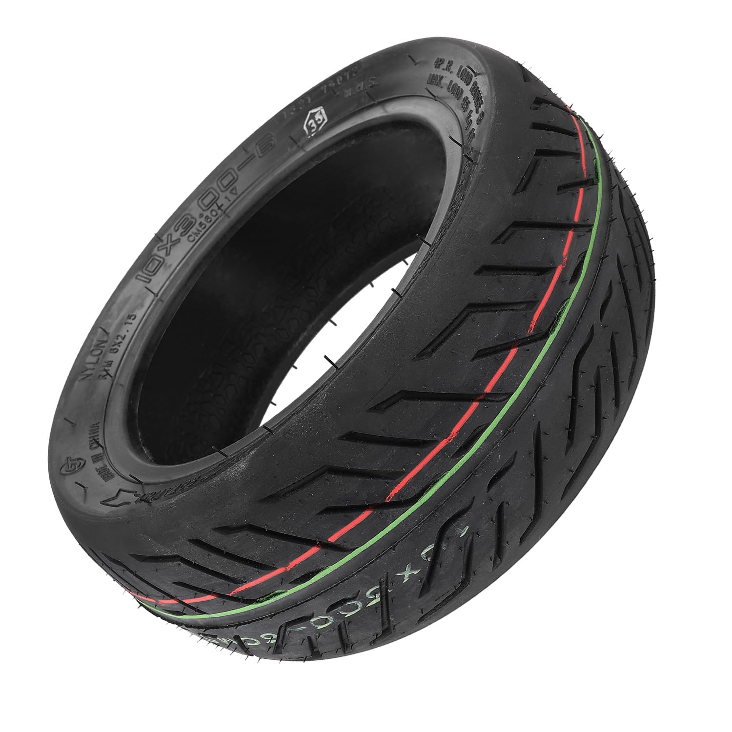 Pneu sans chambre à air - 10 x 3-6 - Pour Kaabo Mantis 10, Wolf Warrior X, VSETT 10+, T10-DDM, Dragon X10, Bolzzen Dynamo - 10 x 3.00-6 CST Urban-Profil - Pneu de rechange - Durable - 10 x 3.00-6 CST