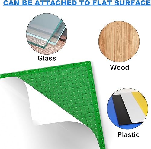 Miniatura 72 de Placas de base clásicas, paquete de 10 ladrillos de construcción grandes de 10 x 10 pulgadas, compatibles con todas las principales marcas, regalo