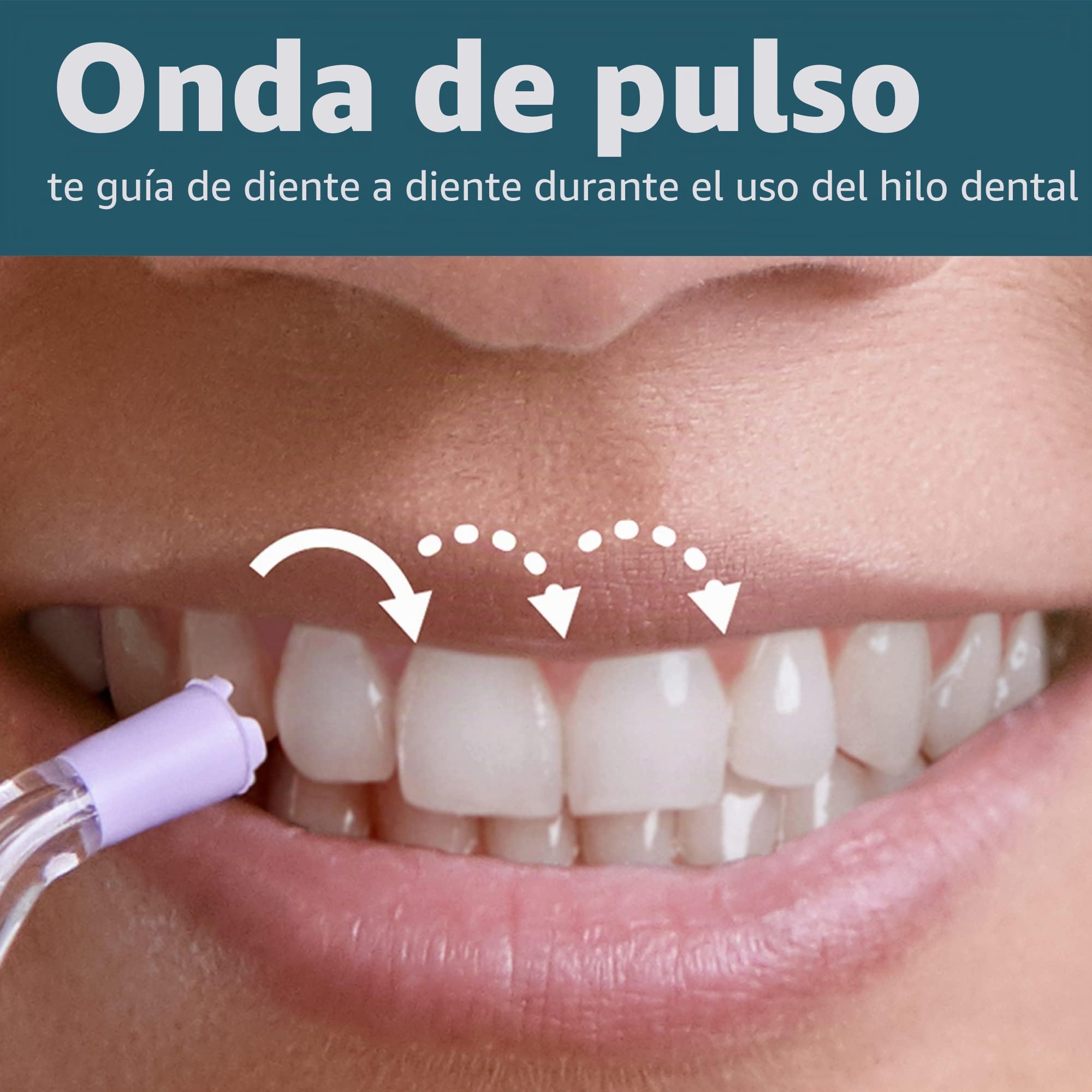 Philips Sonicare Hilo dental inalámbrico Power Flosser 3000, irrigador dental con innovadora tecnología Quad Stream, irrigador oral con 2 modos de hilo dental y 3 niveles de intensidad, diseño