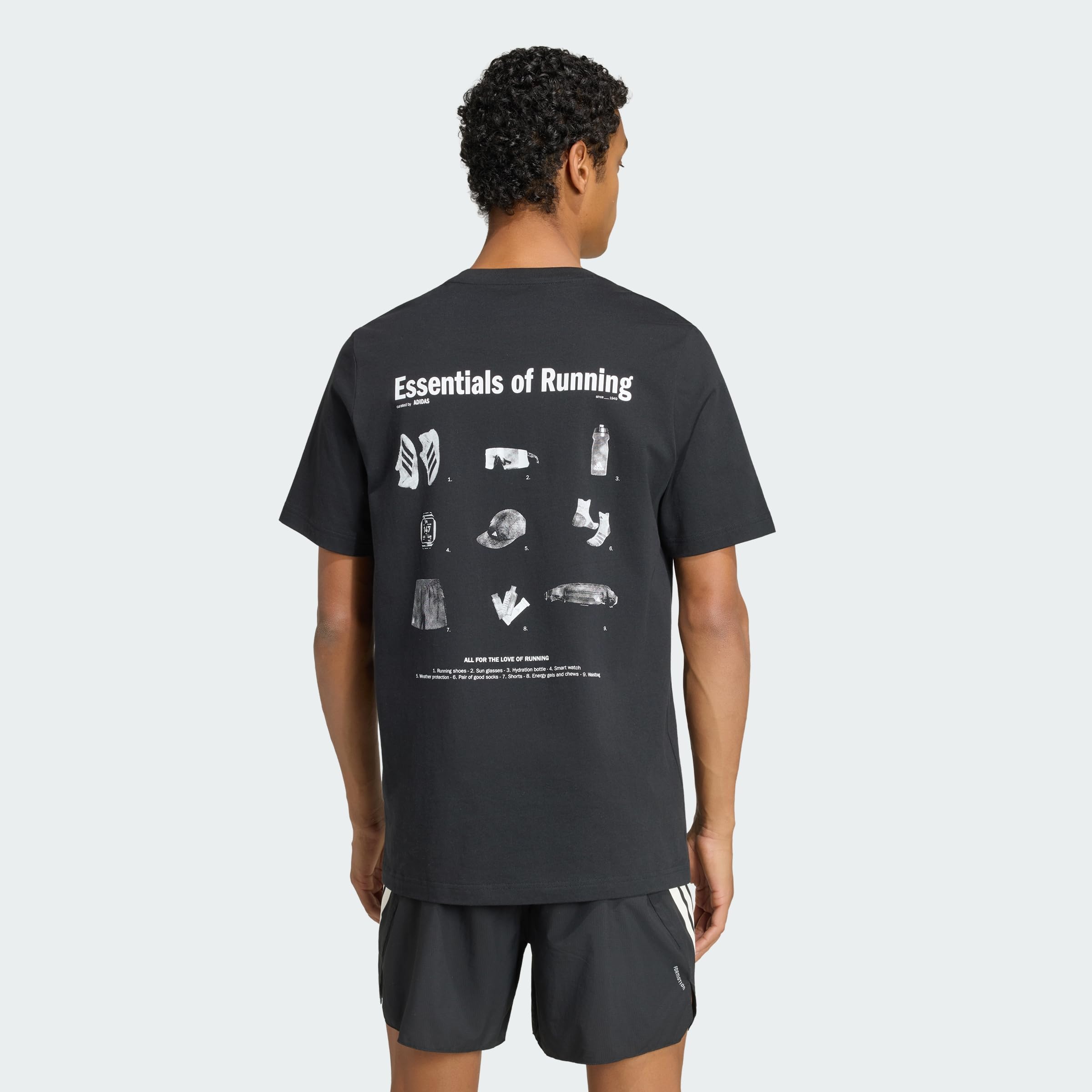adidas Męska koszulka z krótkim rękawem Run Essentials Graphic (1 opakowanie)