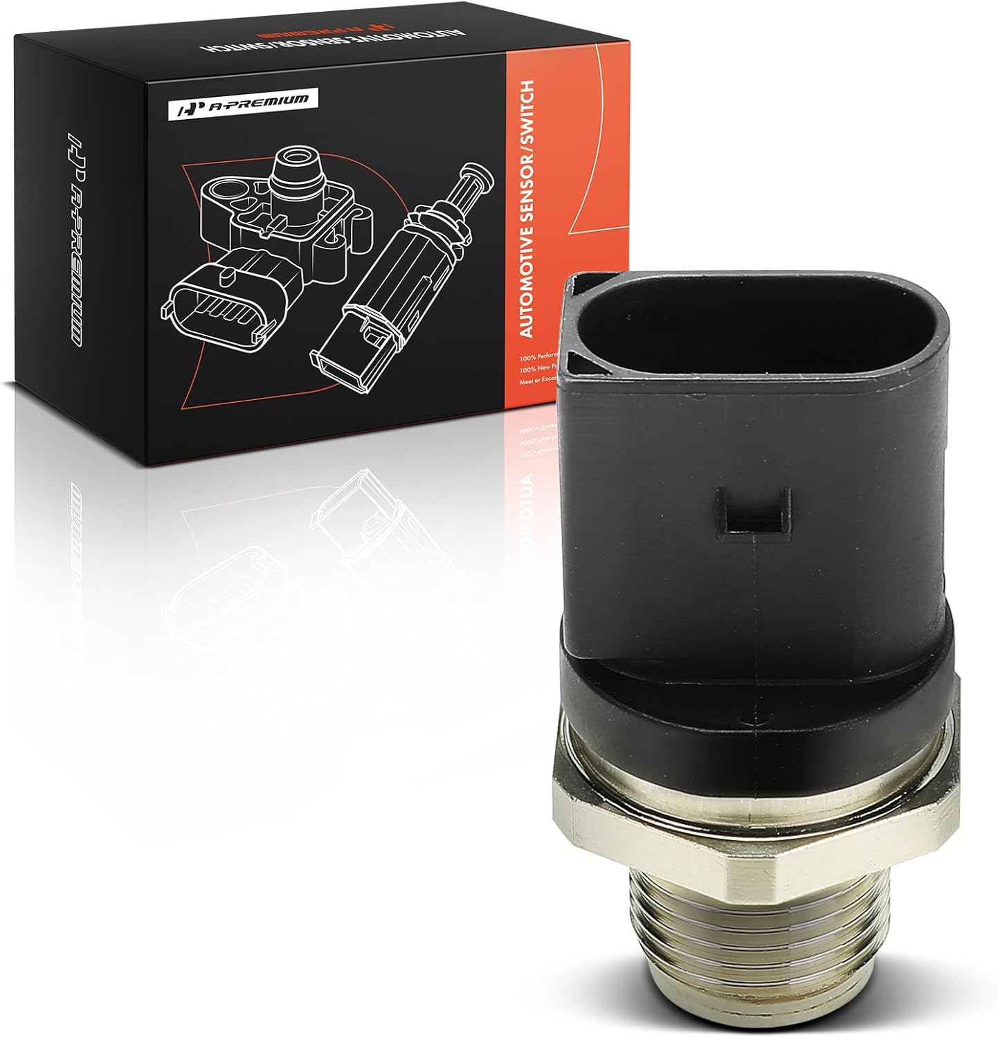 A-Premium Fuel Injection Pressure Sensor [3 Pins] Compatible with Mercedes-Benz E320, Sprinter 2500 3500, GL320 GL350, R320 R350, ML320 ML350 & Dodge Sprinter 2500 3500 & Freightliner Sprinter 2500