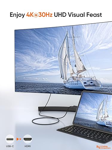 Miniatura 3 de Cable USB C a HDMI, CableCreation adaptador de USB Tipo C a HDMI 6 FT