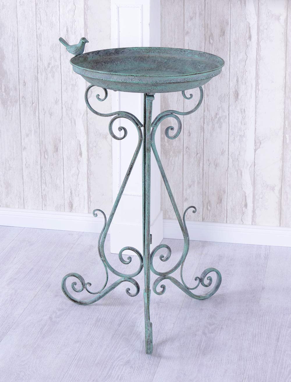 Vogeltranke Vintage Schale Metallschale Vogelbad Landhausstil Garten aja086 Palazzo Exklusiv