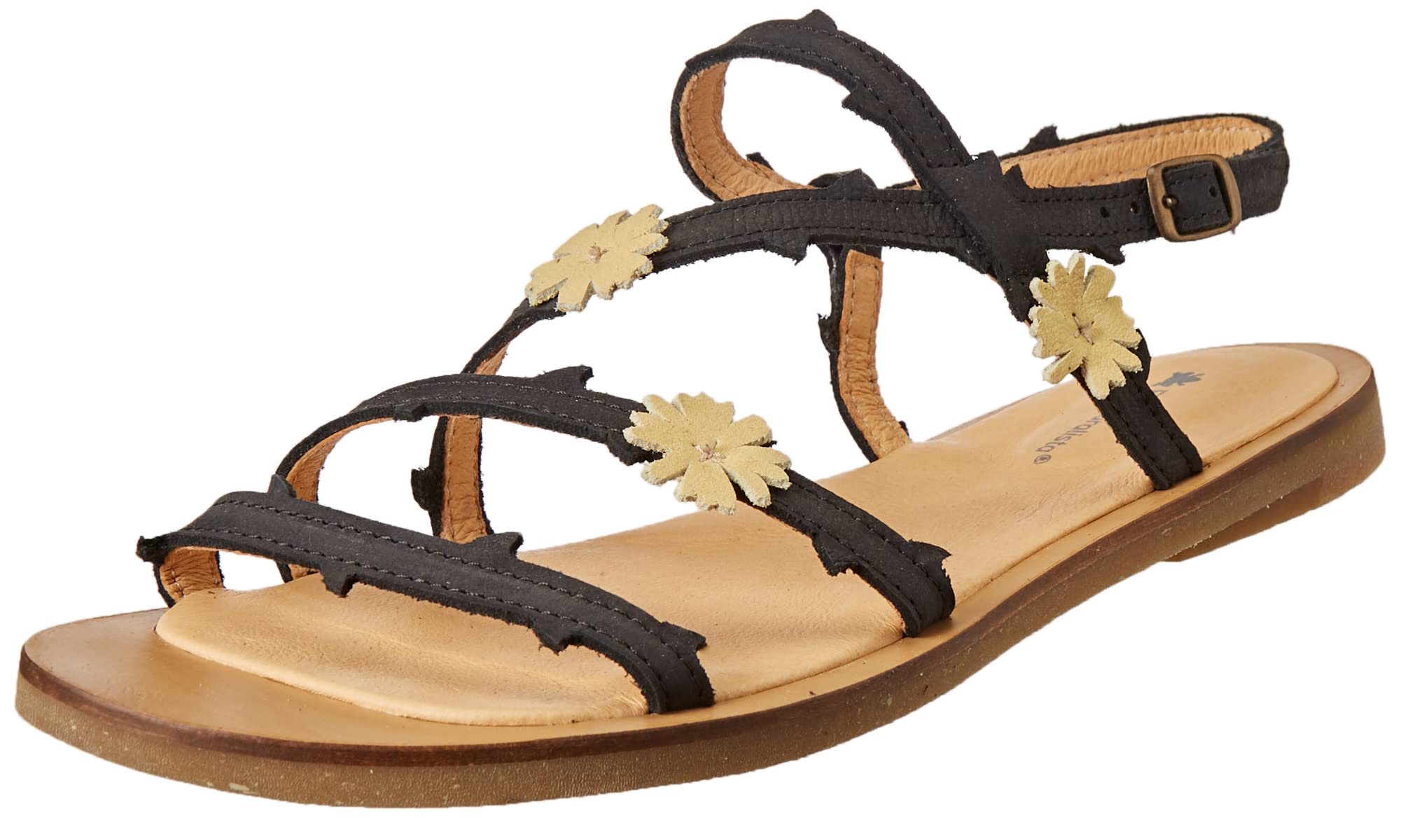 El Naturalista N5193F Tulip Womens Sandals Black 36 EU, 2 UK