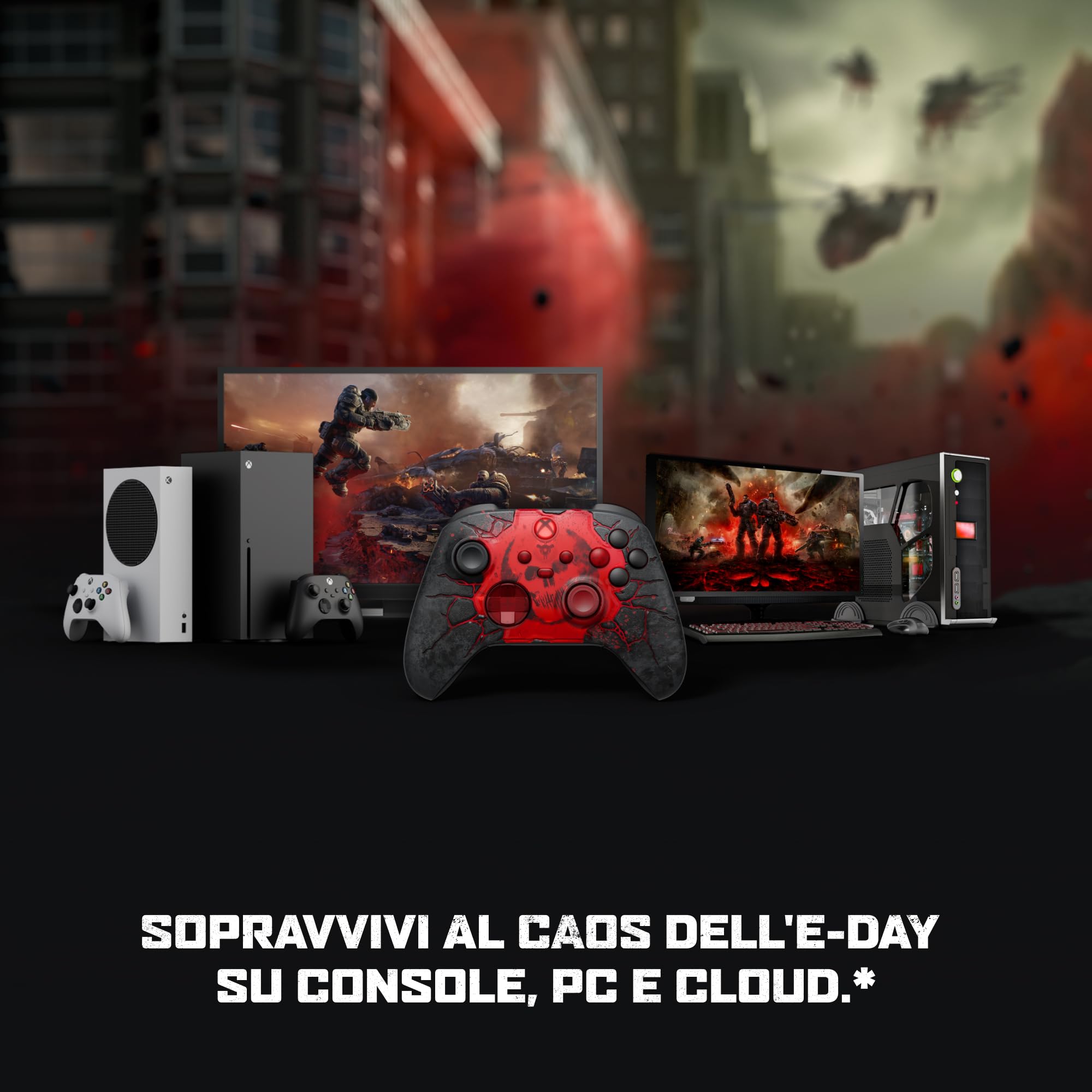 Xbox Wireless Controller – Gears of War: E-Day Edizione Limitata Series X|S, One, PC, TV, dispositivi mobili e altro ancora