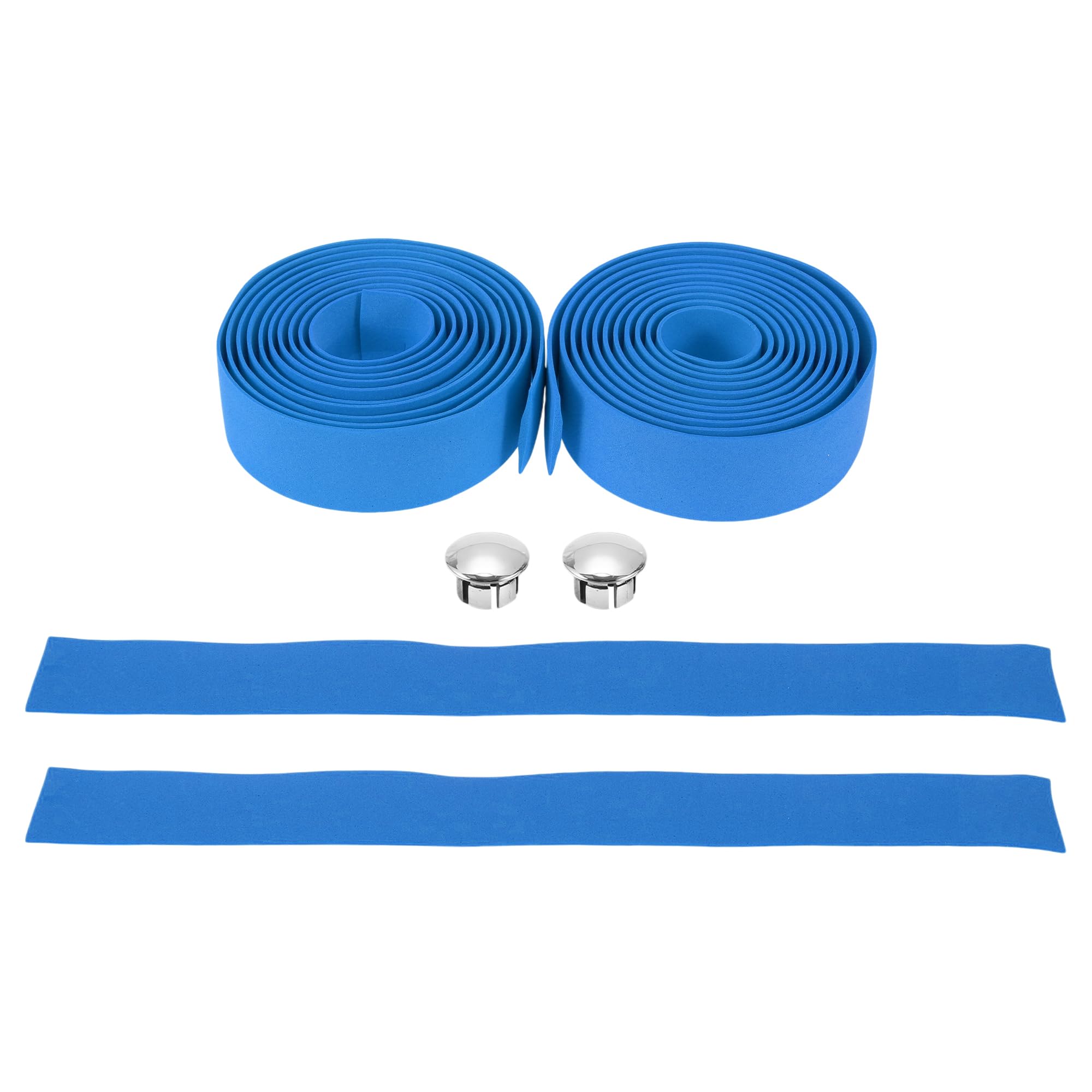 TUCKBOLD Bike Handlebar Tape Non-Slip | Bicycle Handlebar Grip Tape Blue 1 Pair