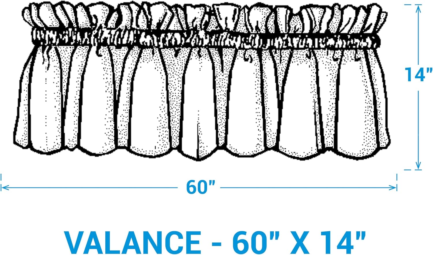 Park Designs Valley View Valance 60" x 14", Rustic Tan, White, and Black Window Valance, Decorative Aged Forest Printed Window Valances for Country and Cabin Lodge Style Home Decor