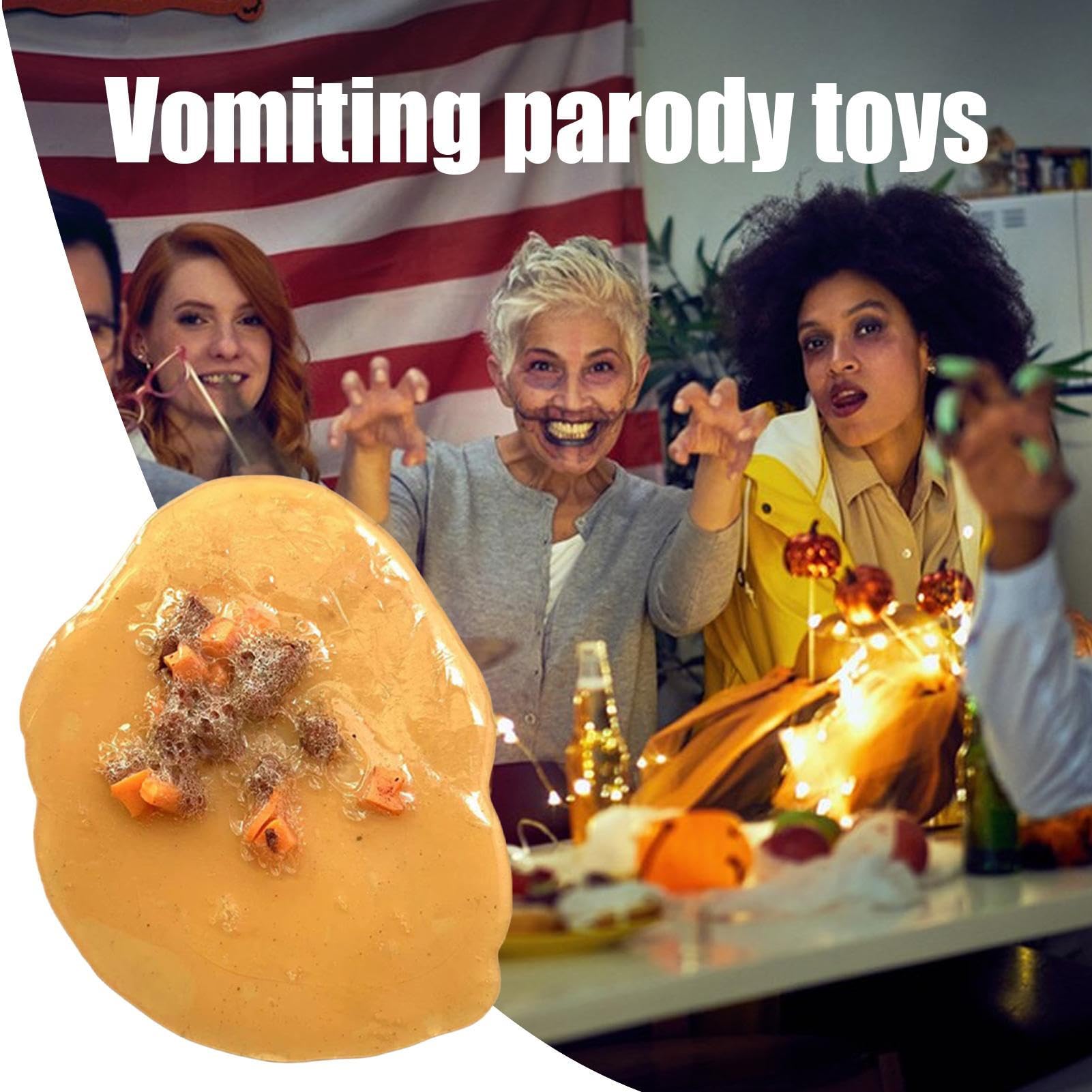 Sztuczna zabawka do wymiotowania - realistyczne sztuczne wymioty, wybryki TPR dla przyjaciół, dowcipnisia, demonstracja edukacyjna, rekwizyty na imprezę Halloween, rekwizyty filmowe i telewizyjne