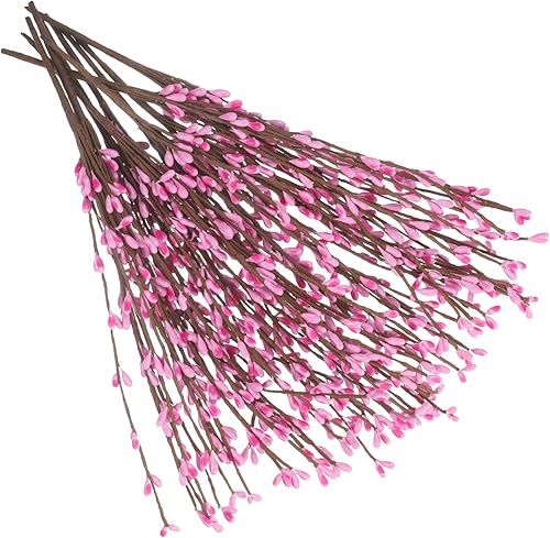 Veemoon 10 piezas de esquejes de colores, decoración de plantas, arreglo floral artificial, tallos de flores artificiales, flores artificiales,