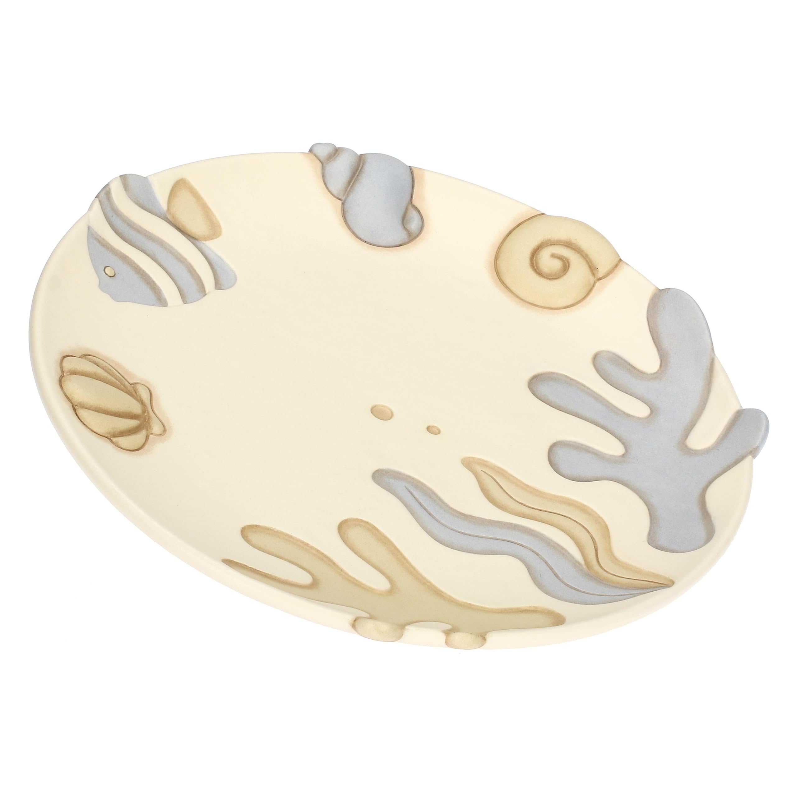 THUN, Centrotavola in Ceramica Decorata a Mano, Casa e Cucina, Linea Mare da Amare, Ø 30 cm, Spessore 3.2 cm