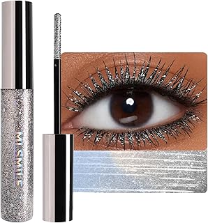 Corlo Máscara de pestañas plateadas con purpu...