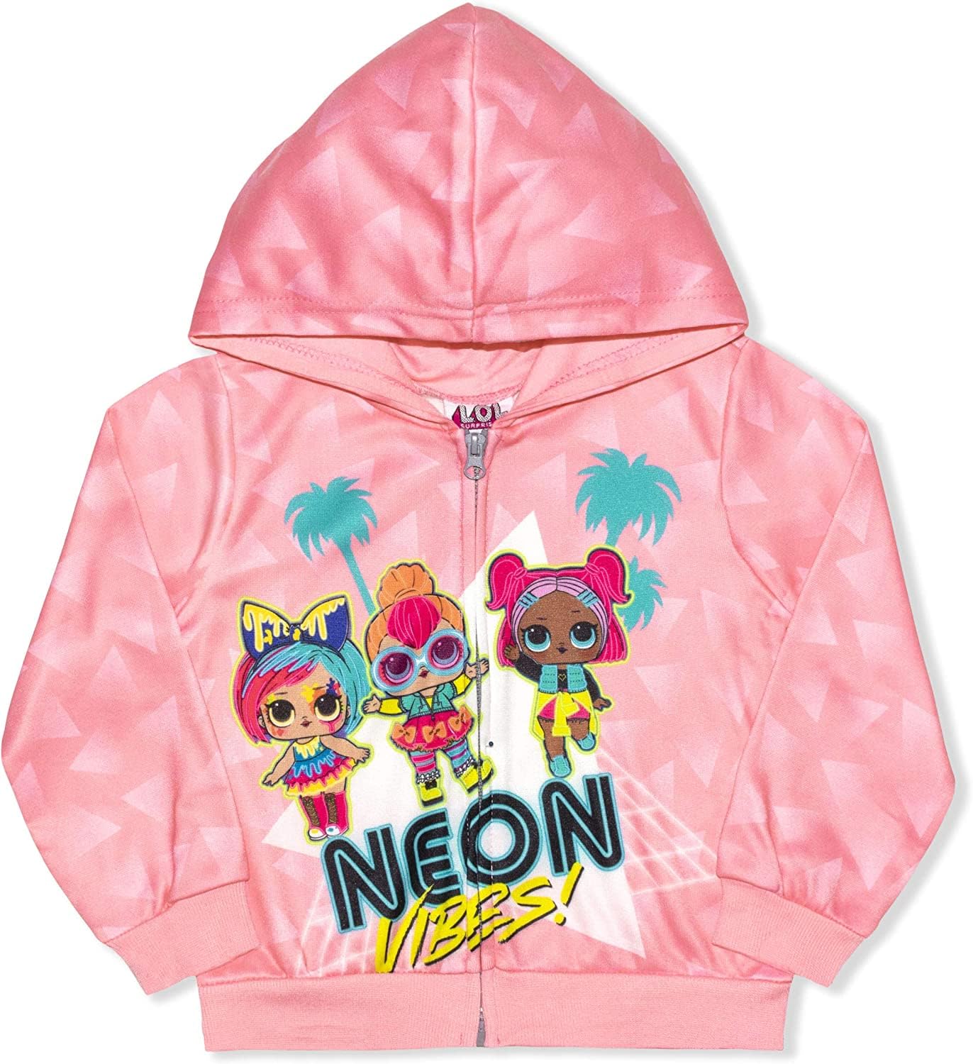 L.O.L. Surprise! Lil Cheeky Babe and Lil D.J Girls Zip Up Hoodie for Little and Big Kids