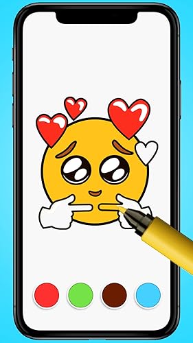 Coloring Paint Master Emoji ASMR: Color Page Painting Book Drawing ASMR Game