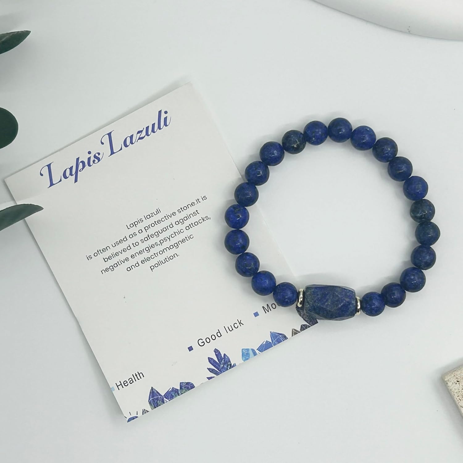 CHTRYTOM 𝟖𝐌𝐌 𝐍𝐚𝐭𝐮𝐫𝐚𝐥 𝐒𝐭𝐨𝐧𝐞 𝐁𝐞𝐚𝐝𝐞𝐝 Bracelets for Women Men 𝐒𝐞𝐦𝐢-𝐏𝐫𝐞𝐜𝐢𝐨𝐮𝐬 𝐆𝐞𝐦𝐬𝐭𝐨𝐧𝐞 Bead Bracelet 𝐒𝐭𝐫𝐞𝐭𝐜𝐡 𝐂𝐫𝐲𝐬𝐭𝐚𝐥 Round Beads Bracelet Amethyst Jewelry - Image 4