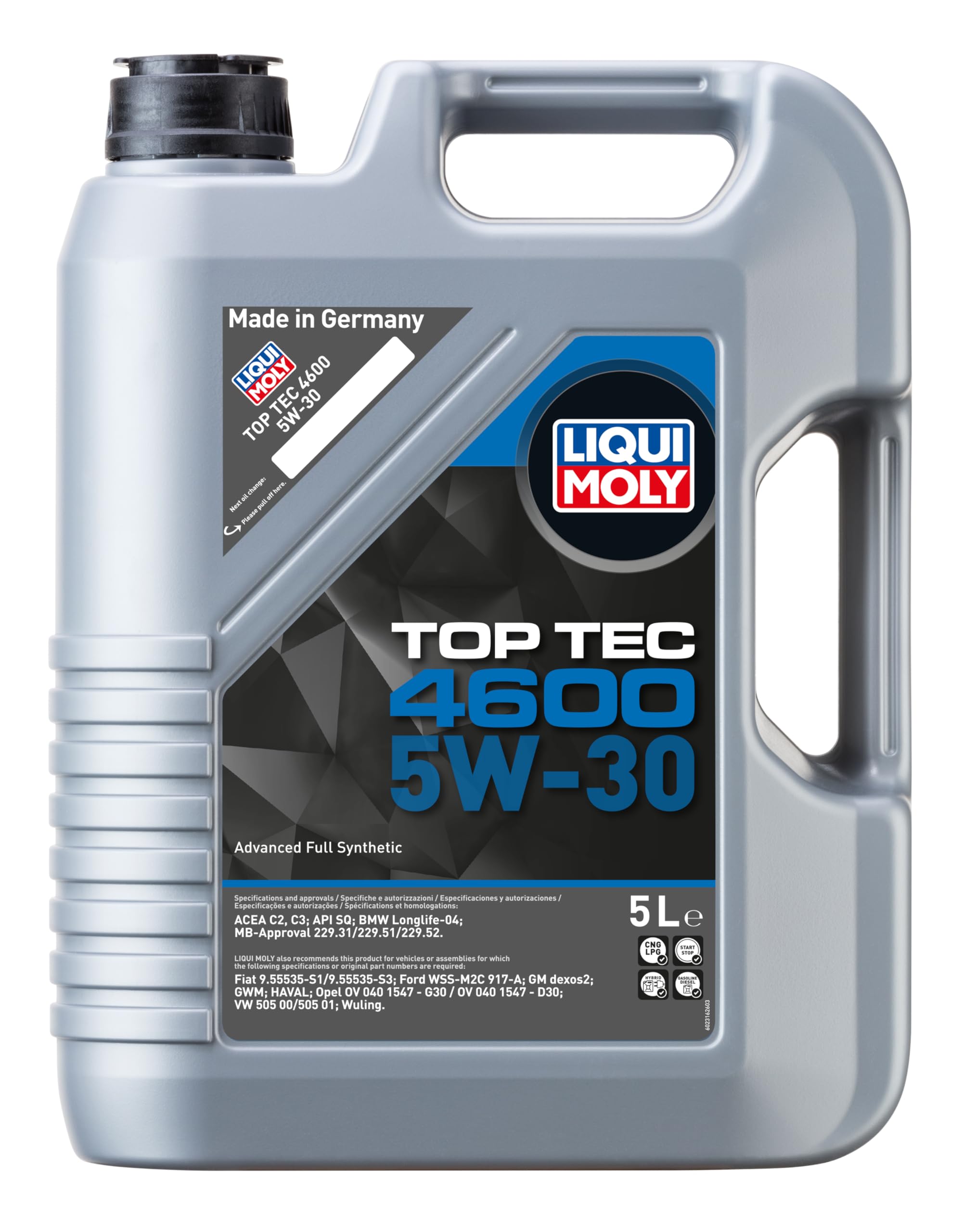 Olio motore leggero Top Tec 4600 5W-30 5L