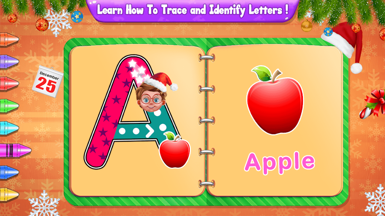 Tracing Alphabets & Numbers With Santa - Learn ABC &123 - App on Amazon ...