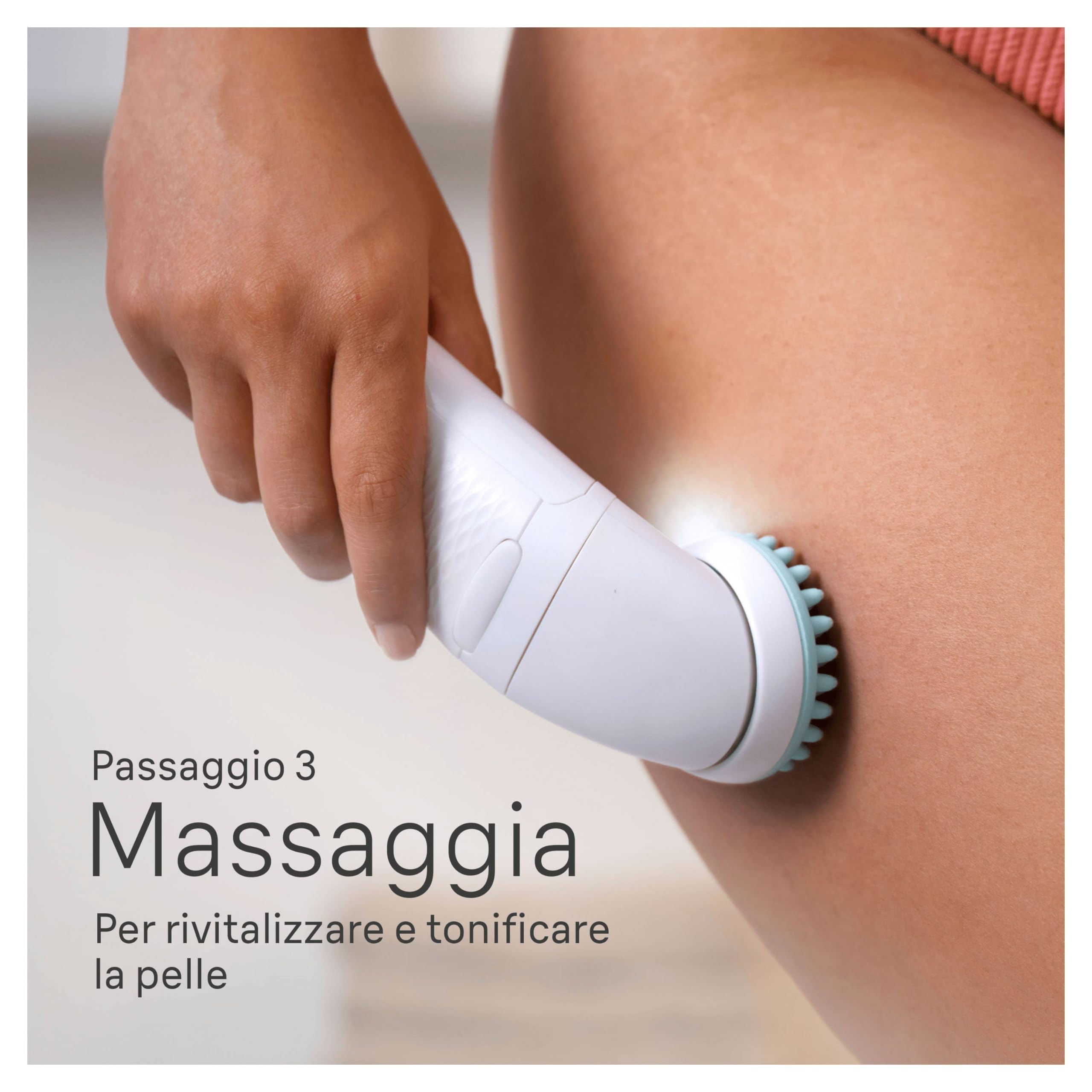 Braun Silk-épil 7 SkinSpa Depilatore Donna, Epilatore Elettrico Donna Con Testina Ampia Per Una Epilazione Facile, Wet & Dry, Pelle Liscia a Lungo, Kit Tutto-In-Uno, 7-081, Bianco/Argento - Vista 5