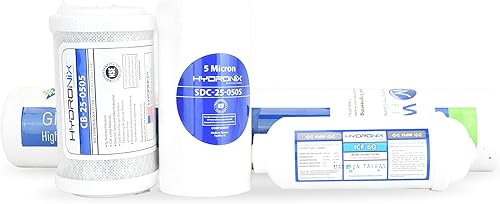 WECO Cartuchos de repuesto de filtro de agua para debajo del fregadero serie TINY (TINY-SET4-50)