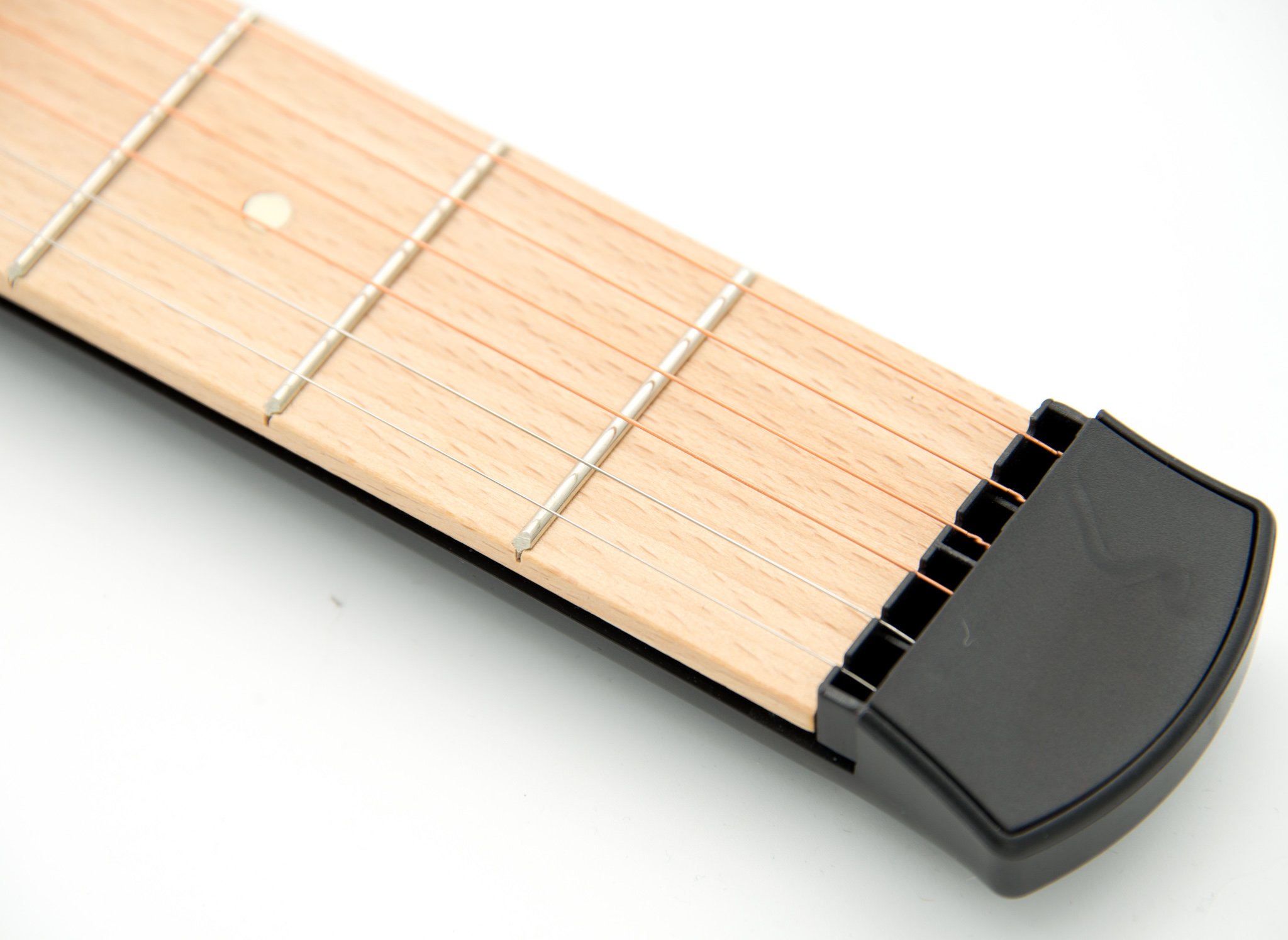 Guitarra acústica portátil de bolsillo, práctica herramienta para practicar acordes, mástil de 6 cuerdas y 6 trastes, modelo para principiantes
