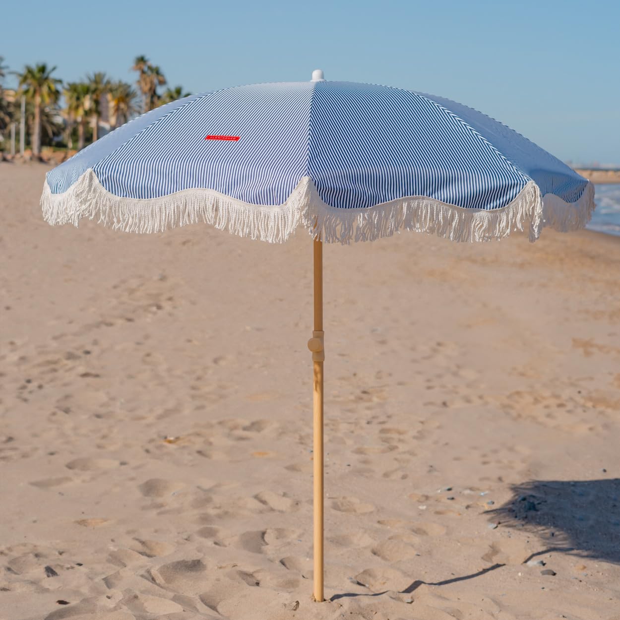 Ombrellone Spiaggia FLAMINGUEO Grande, UPF 50+, Pieghevole, Inclinabile, 210 Cm Altezza, 170 Cm Diametro, Con Borsa