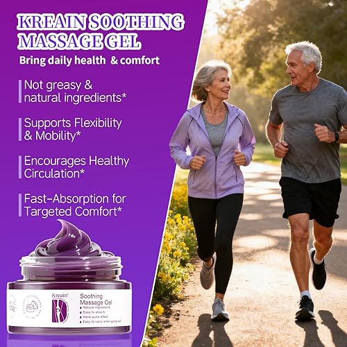 Miniatura 3 de 2 unidades de gel morado calmante para espalda, cuello, hombros, manos, pies, muñecas, todo el cuerpo, rico en aceite de emú extraído, cártamo y