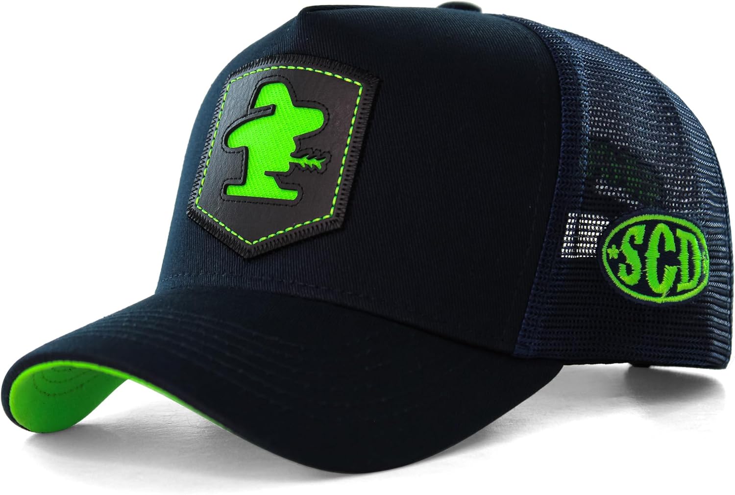 Sacudido's | Logo | Trucker Cap, Agribusiness, Ranch Hat, Farm Cap, Adjustable, Great for Hunting (US, Alpha, One Size, L-Blue)