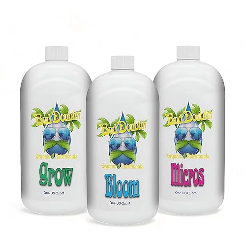 GS Plant Foods Bud Doublin - Paquete de 3 botellas de 32 onzas), nutrientes vegetales orgánicos de primera calidad para crecimiento hidropónico,