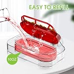 Redboat Fenêtre Cummingbird Feeder, Coupe d'aspiration forte Cumwingbird Fowerer avec 4 Ports d'alimentation, facile à nettoyer et à recharger en plastique Humming Bird Feeder, 1 Faites votre valise, 10oz