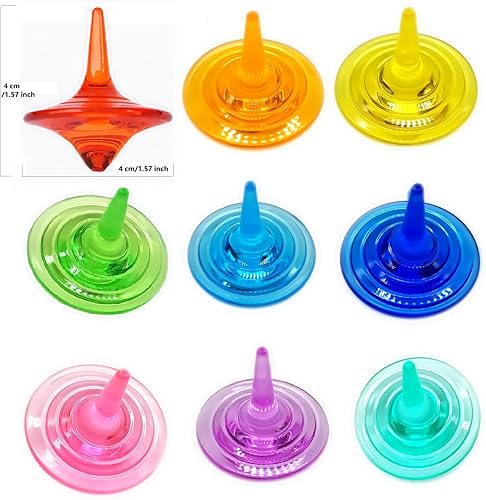 Miniatura 5 de Juguetes giratorios de acrílico para niños, coloridos y duraderos con cristales brillantes para niños y niñas, juego en familia, fiesta, escuela,