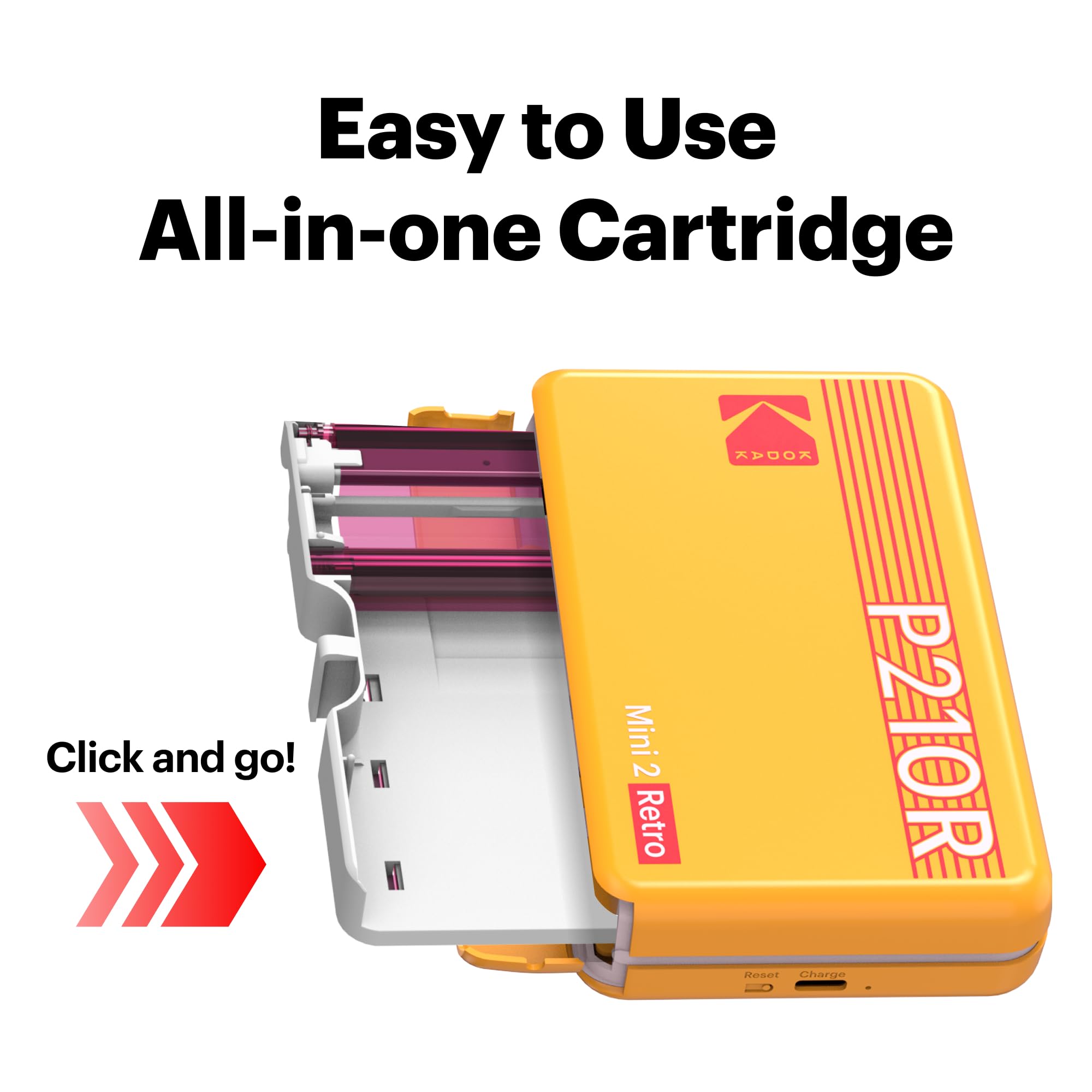 Amazon.com : KODAK Mini 2 Retro 2x3 Portable Photo Printer, 8