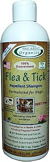 Mad About Organics Flea and Tick Repellent Shampoo Formulated for Dogs 16oz